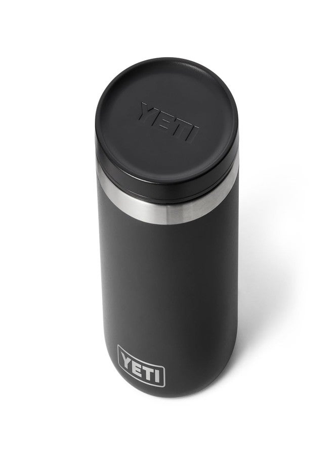 يتي وعاء طعام YETI Rambler سعة 16 أونصة، معزول بتفريغ الهواء، مصنوع من الفولاذ المقاوم للصدأ، بغطاء محكم الإغلاق، أسود - Image 1