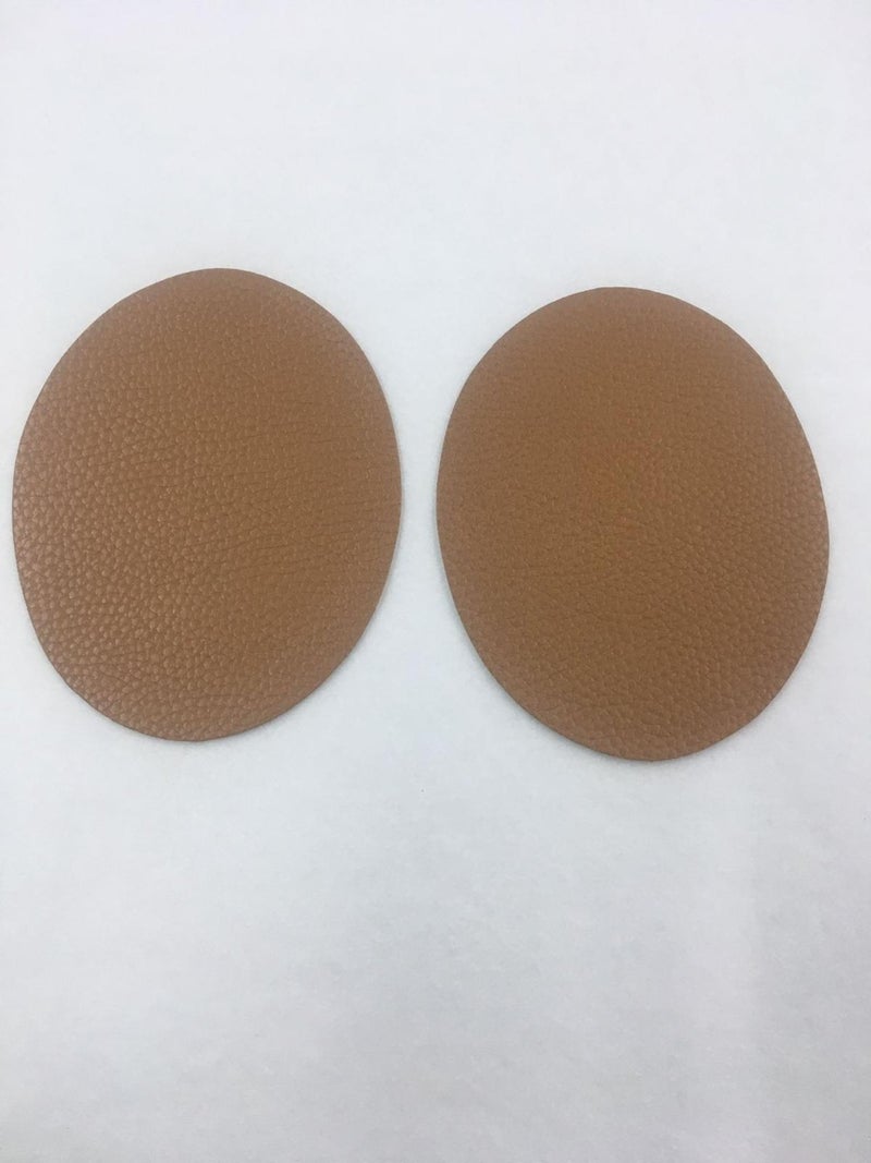 Karan Tuhafiye Karan Haberdashery Elbow Patch Emblem Faux Leather Adhesive Tan - Image 1