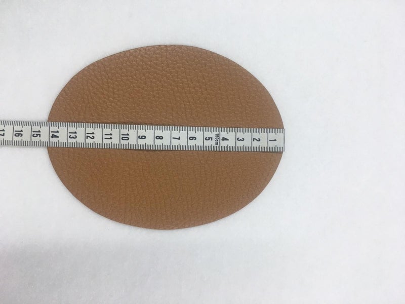 Karan Tuhafiye Karan Haberdashery Elbow Patch Emblem Faux Leather Adhesive Tan - Image 3