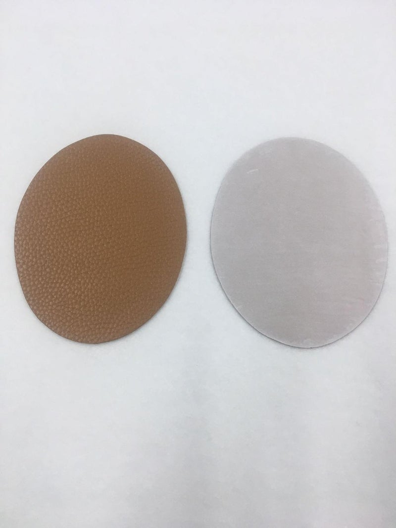 Karan Tuhafiye Karan Haberdashery Elbow Patch Emblem Faux Leather Adhesive Tan - Image 2