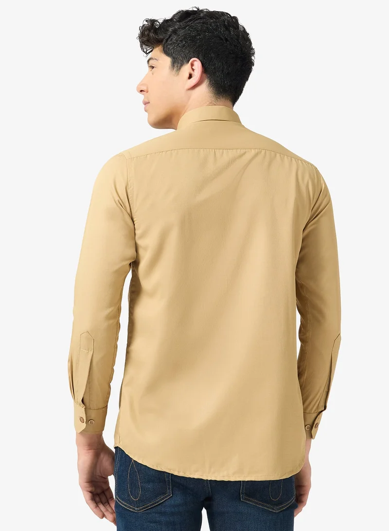 روبرت وود قميص قطني سادة رجالي