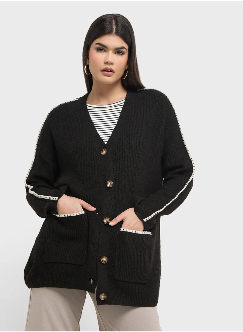 فيرو مودا V- Neck Cardigan