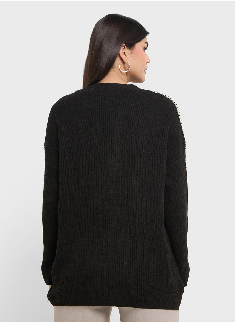 VERO MODA V- Neck Cardigan  - Image 2