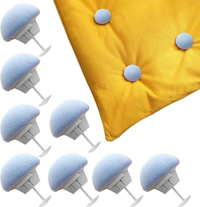 Duvet Clips | Mushroom Duvet Cover Clips for Fixing - Non-Slip Duvet Cover Pins Comforter Clips Fasteners for Quilt, Cushions, Curtains - Image 1