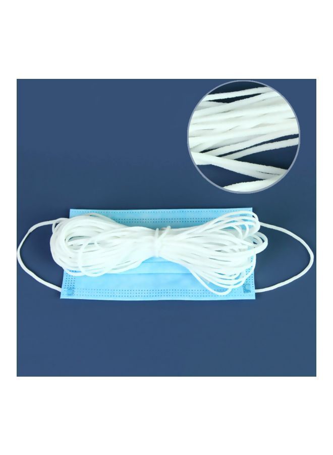 NIBEMINENT Elastic Rubber Rope White - Image 3