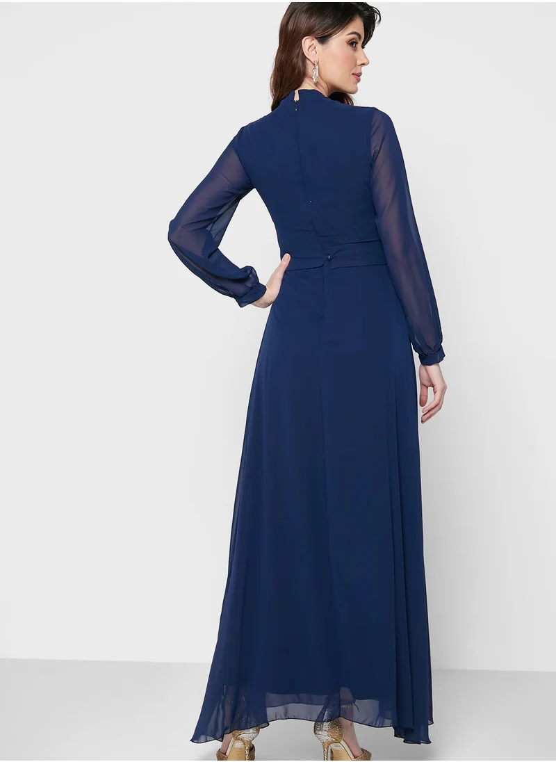 Khizana Ruched Detail Dress