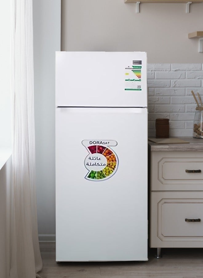 Dora Sat Two-Door Refrigerator - Ice - 206 Liters - 7.3 Feet - White - DS210DF - Image 4