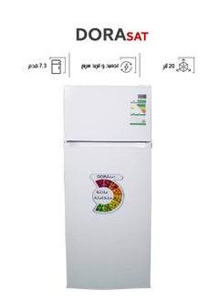 دورا سات  ثلاجة بابين - 7.3 قدم - 206 لتر - أبيض - DS210DF  - Image 1