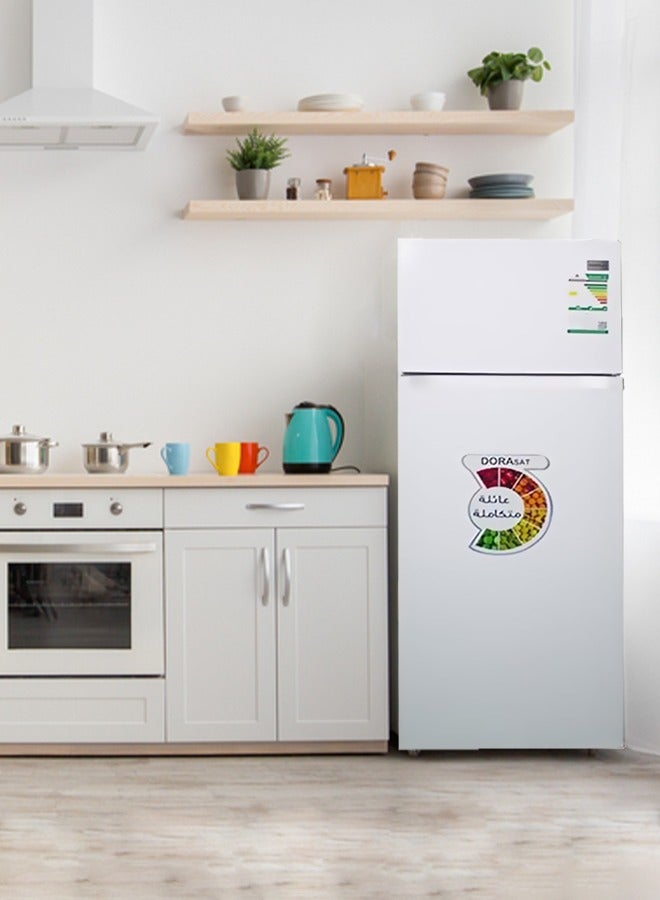 Dora Sat Two-Door Refrigerator - Ice - 206 Liters - 7.3 Feet - White - DS210DF - Image 5