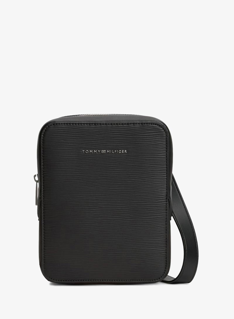 TOMMY HILFIGER TH Business Textured Crossbody Reporter Bag - Image 1