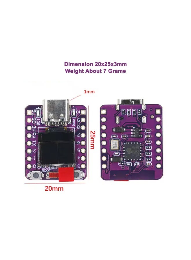 ESP32-C3 OLED Development Board with 0.42 inch OLED Module Wi-Fi Bluetooth ESP32 Super Mini Development Board - Image 4