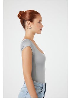 FOREVER 21 Fitted Tee Bodysuit  - Image 2