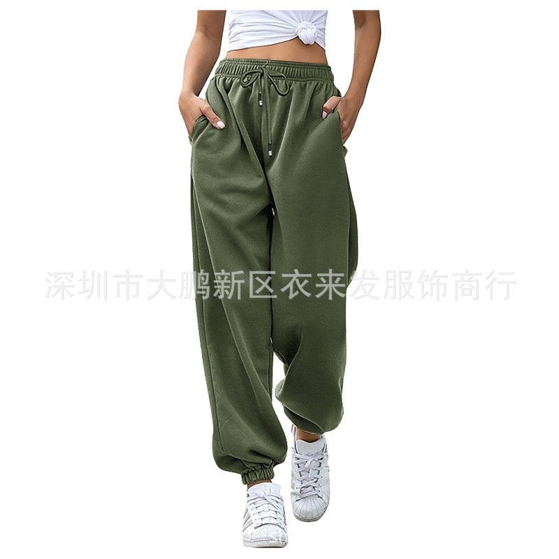 2021 Fashion Sweatpants Harlan Pockets Casual 16 Colors Army Green