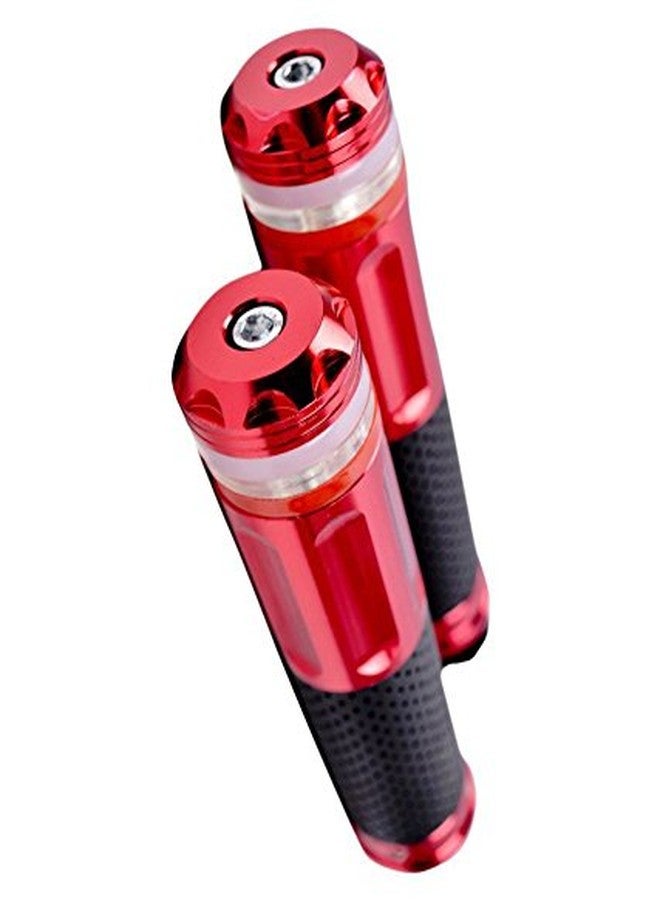 Spedy Bike Hand Grip With End Bar Led Duble Color Light for all bikes - Image 3