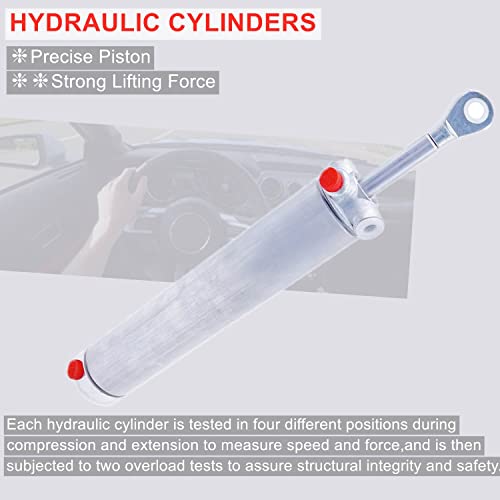 LDCRE Convertible Top Hydraulic Cylinders Lift Arms, Lift Cylinder Ram Fit for 1999 2000 2001 2002 2003 2004 Ford Mustang and Cobra,cylinder Arm Pair Replaces Xr3z-7650600-a - Image 5