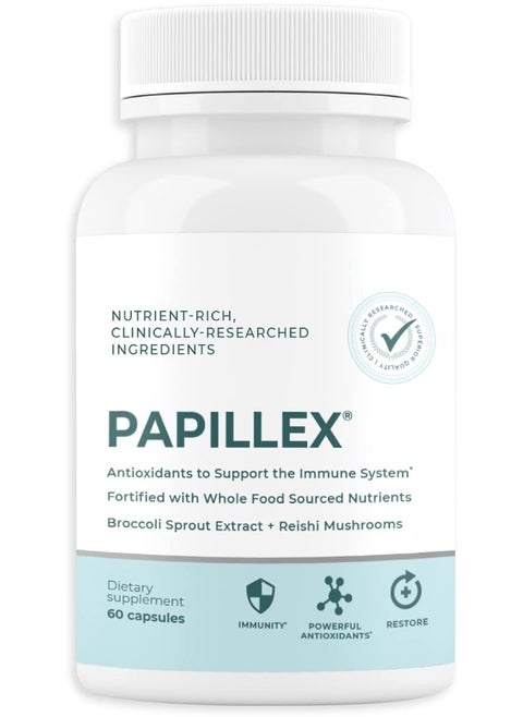 Food Supplement Tablets - All Natural Immune Support and Defense - Best Immune System Response - Organic 60 Capsules Bottle (Single Bottle)