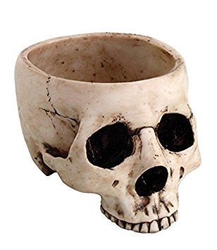 PTC Skeleton Skull Medium Kitchen Bowl Figurine - Image 2