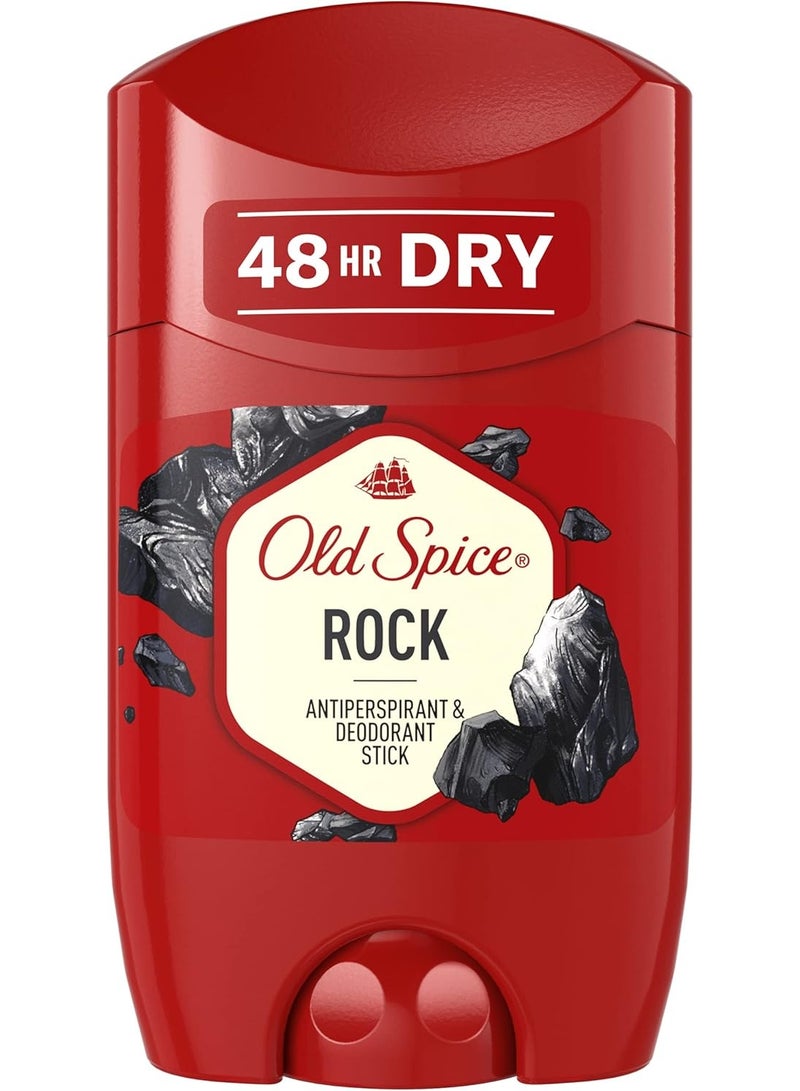 Old Spice Rock Antiperspirant and Deodorant Stick for Men, 50 ml - Image 2