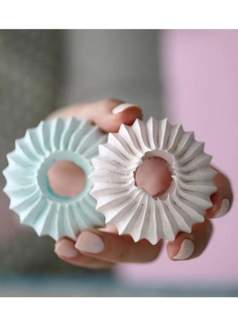 Generic - 1 Set/2pcs, Cookies Mold Kits, Cream Piping Tips Sultan Ring Cake Decorating Mold, Baking Accessory, Sultan Tube Icing Piping Nozzles Cookie Biscuit Ice Cream Pastry Tips Cake Decorating Tools - Image 1