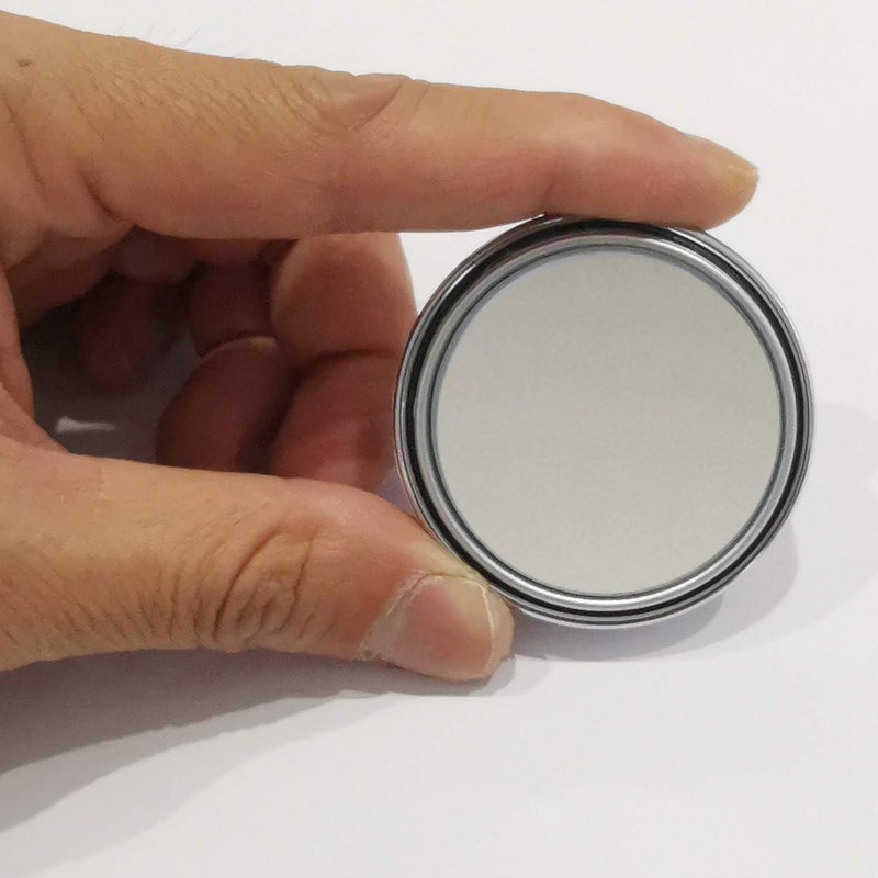 ESreake yusheng 2PCS Mini Small Blind Spot Mirror, 1.57"(40mm) Smaller Round HD Glass Convex Rear View Mirror,Strong Adhesive Mirror for Car, Vehicles(1-9/16"(40mm), Silver frame) - Image 1