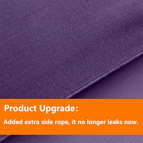 TAIMIT Purple Queen Size Comforter Set - 7 Pieces, Bed in a Bag Bedding Sets with All Season Soft Quilted Warm Fluffy Reversible Comforter,Flat Sheet,Fitted Sheet,2 Pillow Shams,2 Pillowcases - Image 3