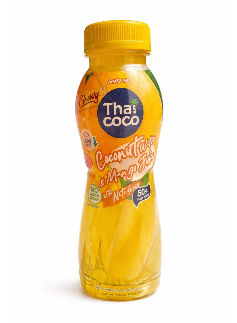 Thai Coco Coconut Water & Mango Juice with Nata de Coco 320ml - Image 1
