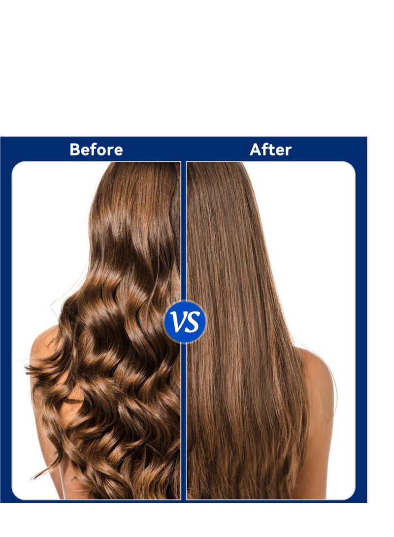 SYOSI Hair Straightening Brush 2 in 1 30s Fast Heating LCD Display Ionic Hair Straightener Brush Hot Comb Heating Smoothing Brush with 16 Heating Settings Negative Ion Straightener Comb 360° Rotating Cord - Image 3