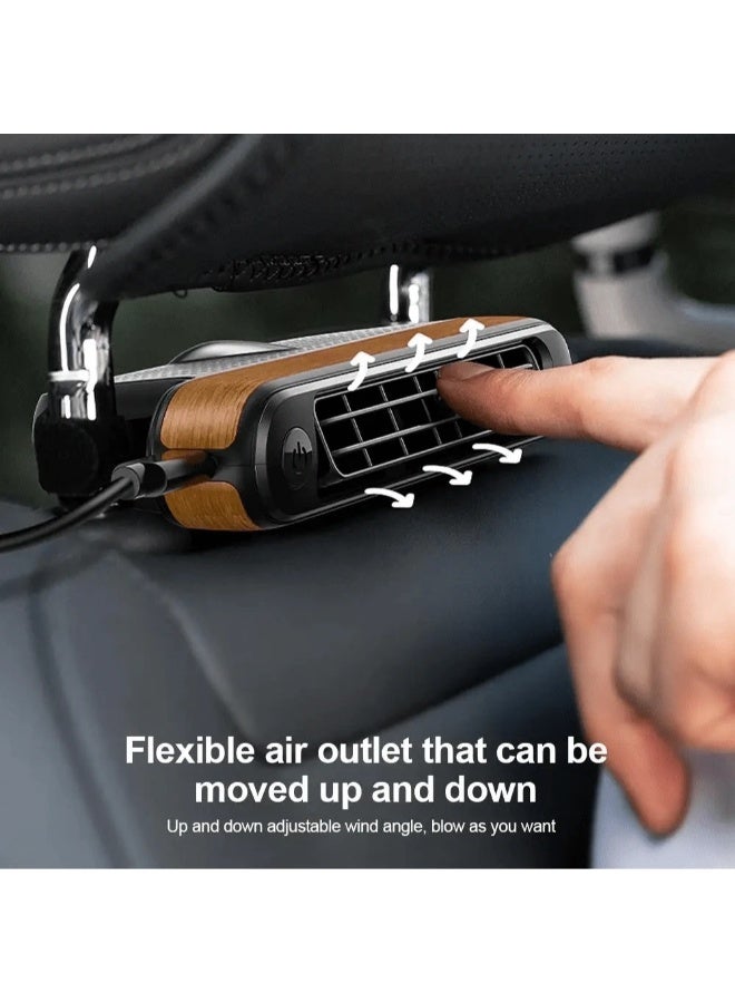 HOMESTAR Adjustable Car Windshield Fan Car Cooling Fan Dashboards Car Fan Car Fan Backseat Fan for Hot Weather - Image 4
