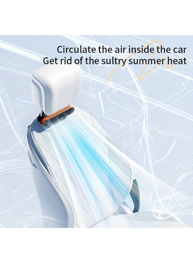 HOMESTAR Adjustable Car Windshield Fan Car Cooling Fan Dashboards Car Fan Car Fan Backseat Fan for Hot Weather - Image 2