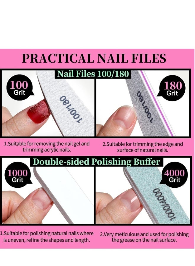 ILMR Pedicure Kit Hand Foot Manicure Care Set，Nail Files 100/180, Nail Buffer Block, Cuticle Nippers, Cuticle Pusher, Cuticle Trimmer, Nail Lifter for Ingrown Toenails, Nail Tools, Nail Kit, Pedicure and M - Image 2