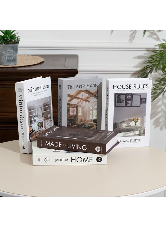 GuRiver 3-Piece Decorative Fake Books for Coffee Table, Living Room & Bedroom - Image 1