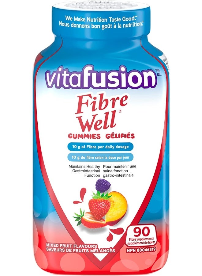Vitafusion Fibre Well Fibre Supplement Gummies, 90 Gummies - Image 1