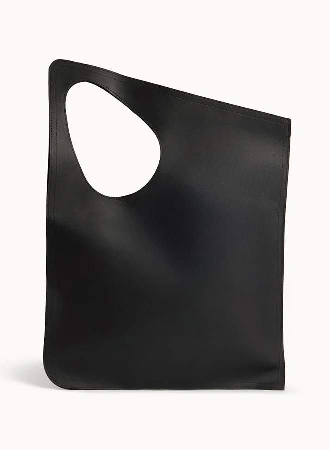 Wecre8 Black Asymmetrical Tote Bag
