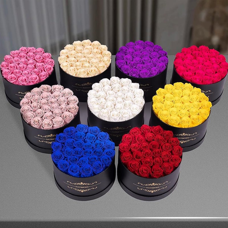 NATROSES Gifts for Her 27 Piece Forever Preserved Roses in a Box, Preserved Flowers for Delivery Birthday, Flowers Gifts for Mothers Day, Red - Image 5