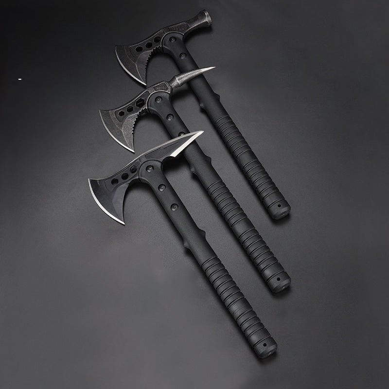 Multi-functional Tactical Axe Mountain Cutting Edge Hand Axe Knife Outdoor Self-defense Survival Weapon Special Cupwood Cutting Engineering Axe(Fighting Tactical Axe) - Image 3