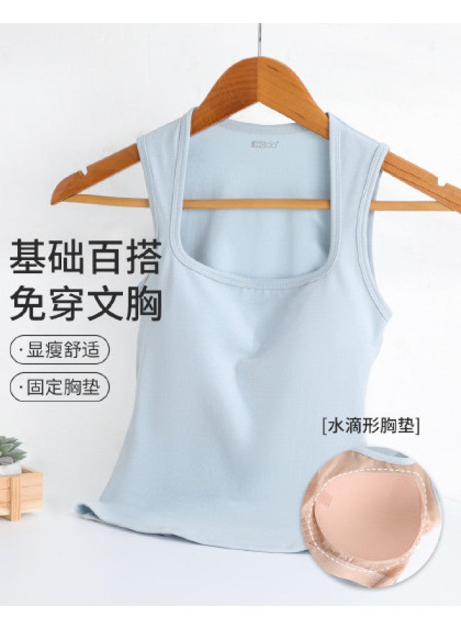 Red Bean Women'S Camisole With Built-In Bra Pads, Wearable As Outerwear, Slimming And Figure-Flattering Inner Top - Image 1