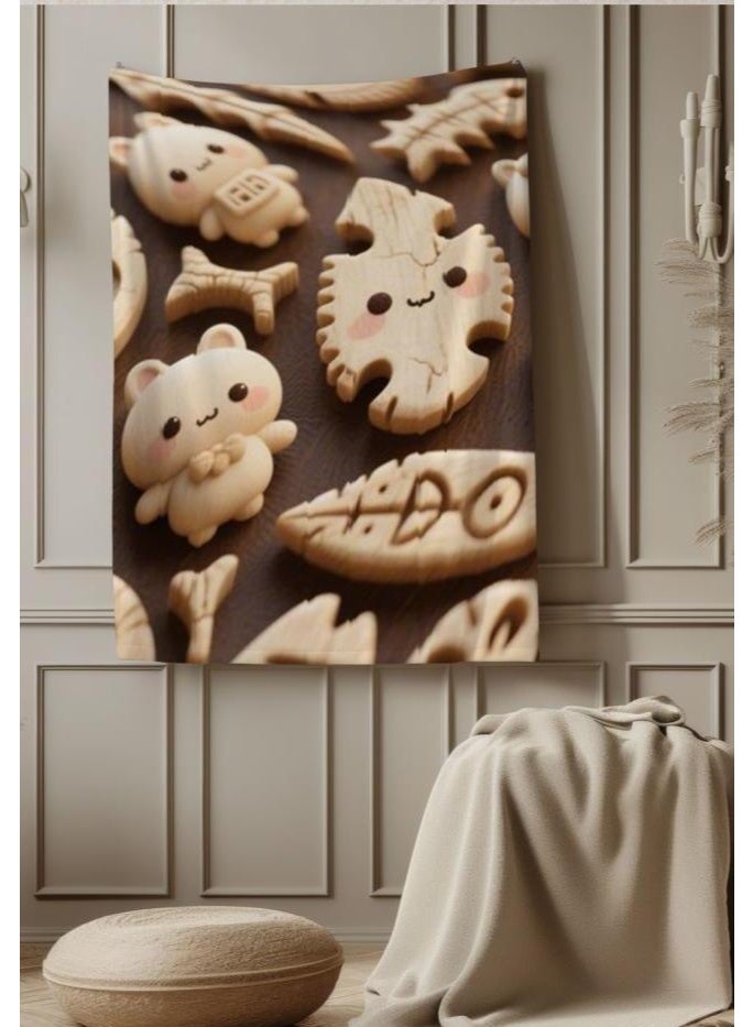 general Baby and children's cartoon flannel thin blanket (warm and comfortable, suitable for sleep, game use) 70cm*100cm - Image 3