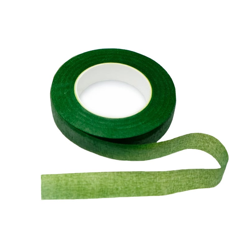 BEADNOVA Floral Tape 1/2inch Flower Tape Dark Green Floral Tape for Bouquets Floral Arranging Stem Wrap Craft (Dark Green, 30yards) - Image 1