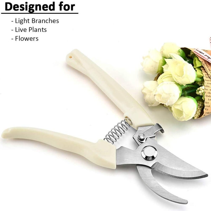 BUGUI Bypass Garden Pruning Shears - 2 Pack, Ultra Lightweight Hand Pruners Make Cut Smooth & Clean, Professional Gardening Scissors for Cutting Live Flowers, Plants, Light Branches - Image 3
