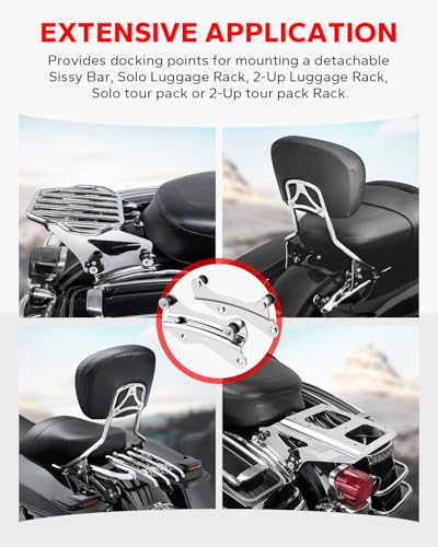 Amazicha Chrome 4 Point Docking Hardware Kit Compatible for Harley Touring Street Glide, Electra Glide, Road King, Road Glide 2014-2023 - Image 5