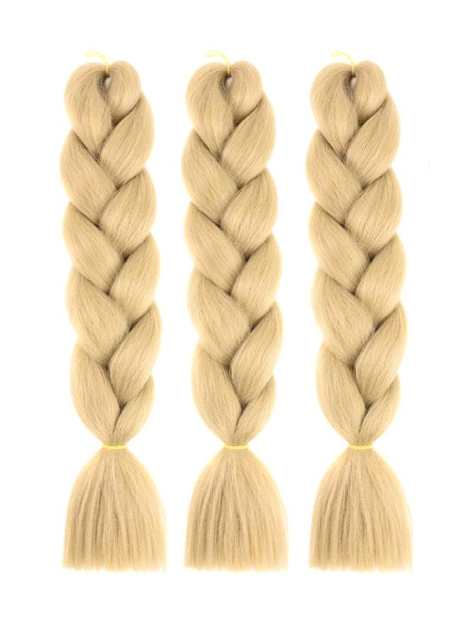 نيبمينينت شعر مستعار بضفائر كبيرة أكسبريون من 3 قطع ذهبي