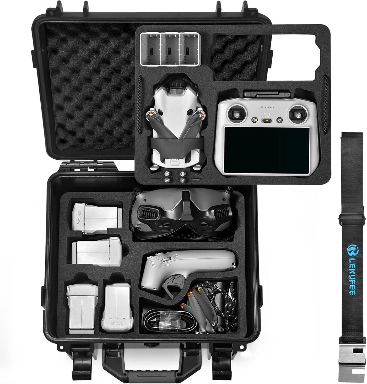 Lekufee Lekufee Dji Mini 4 Pro 3 Pro 3 Portable Waterproof Hard Case