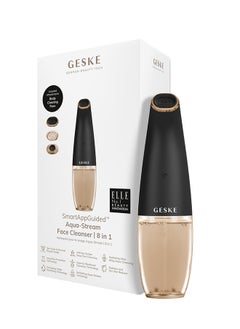 GESKE GESKE Aqua-Stream Face Cleanser | 8-in-1| Multifunctional Hydra Face Care Device | Professional Facial Suction Cleaning, Moisturizing and Exfoliating Device for Home Use- Grey  - Image 1