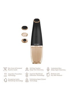 GESKE GESKE Aqua-Stream Face Cleanser | 8-in-1| Multifunctional Hydra Face Care Device | Professional Facial Suction Cleaning, Moisturizing and Exfoliating Device for Home Use- Grey  - Image 2