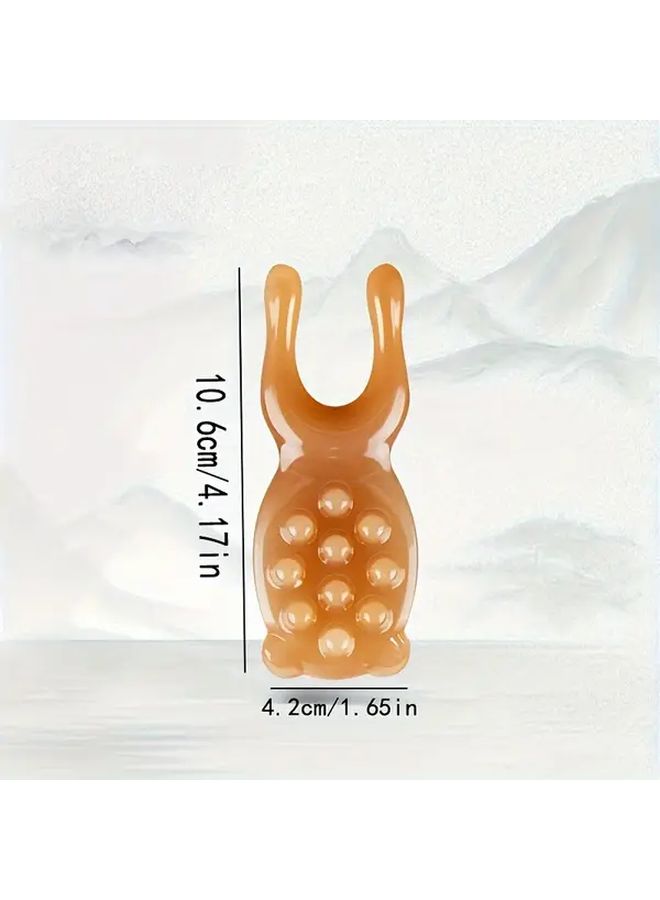 Faux Horn Gua Sha Tool For Face And Eye Massage 1pc - Image 3