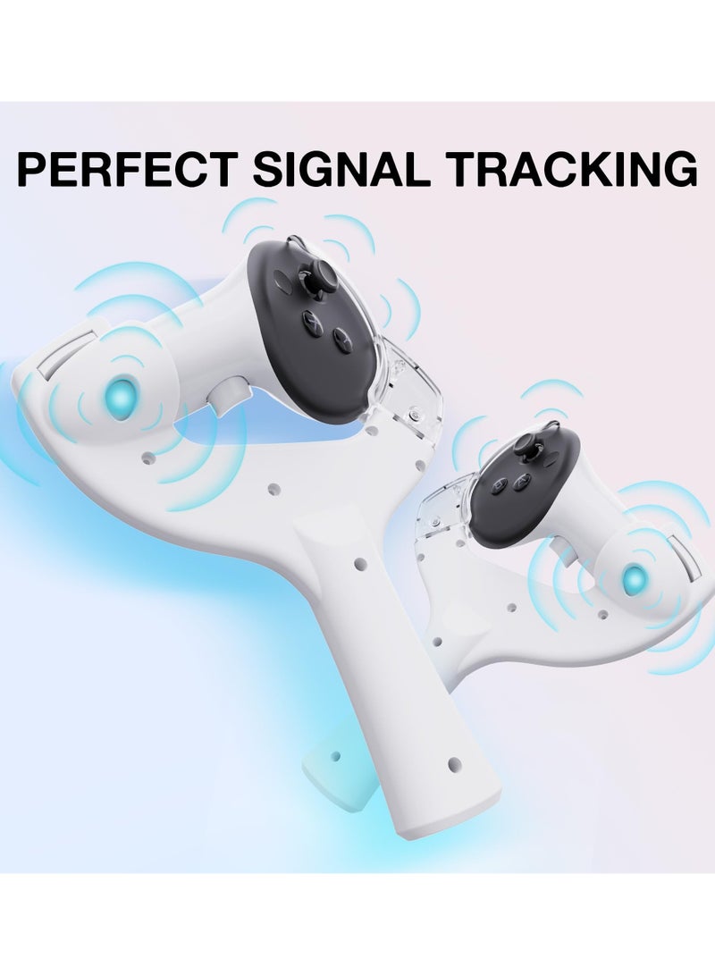 VR Table Tennis Paddle Grip Handle for Meta Quest 3 Controllers Accessories, VR Ping-Pong Paddle Adapter for Eleven Table Tennis VR Game, for Oculus Quest 3 Controller Grips - Image 4