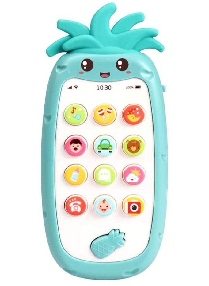 MAGIC VAULT Silicone Mobile Phone Toy with Light Music and teether for Babies 6 Months +  - Image 1