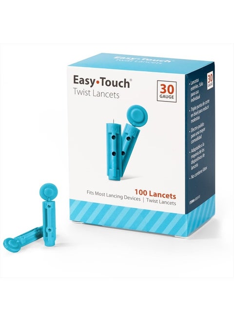 EasyTouch Twist Lancets, 30 G, Box of 100