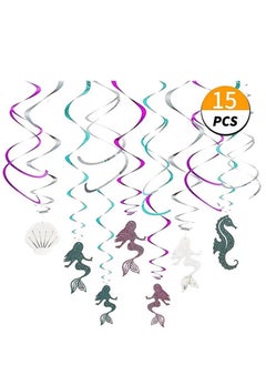 Brain Giggles Brain Giggles Mermaid Theme Birthday Decoration Set - 51pcs  - Image 4