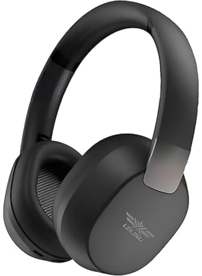 LS-239 Stereo Headphones - Dual Noise Reduction - Lightweight and 90 Degree Rotatable Design - Powerful Bass Sound (BLACK) - Image 1